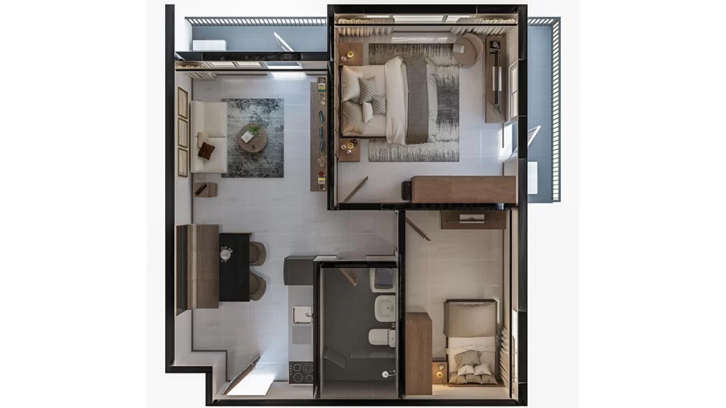2 Bedroom Unit Layout City Clou Cebu Condo for Sale Updated 11zon